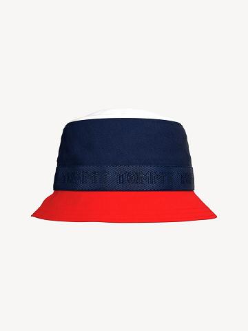 Lány Tommy Hilfiger Colorblock Bucket HATS Kék | HU 2037NWY